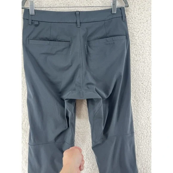 Lululemon Men's Blue Gray Commission Pant Slim Warpstreme Size 30 Inseam - Picture 11 of 12